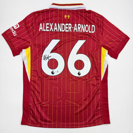 Autographed/Signed Trent Alexander-Arnold Liverpool Red Soccer Jersey Beckett BAS COA #2