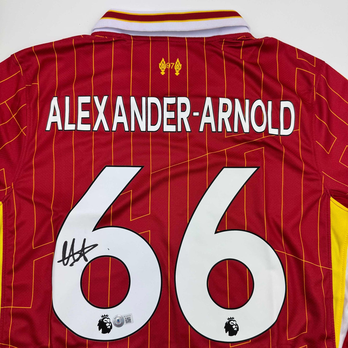 Autographed/Signed Trent Alexander-Arnold Liverpool Red Soccer Jersey Beckett BAS COA #2