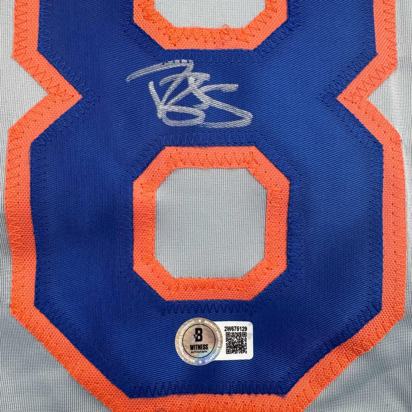 Autographed/Signed Darryl Strawberry New York Grey Baseball Jersey PSA/DNA COA