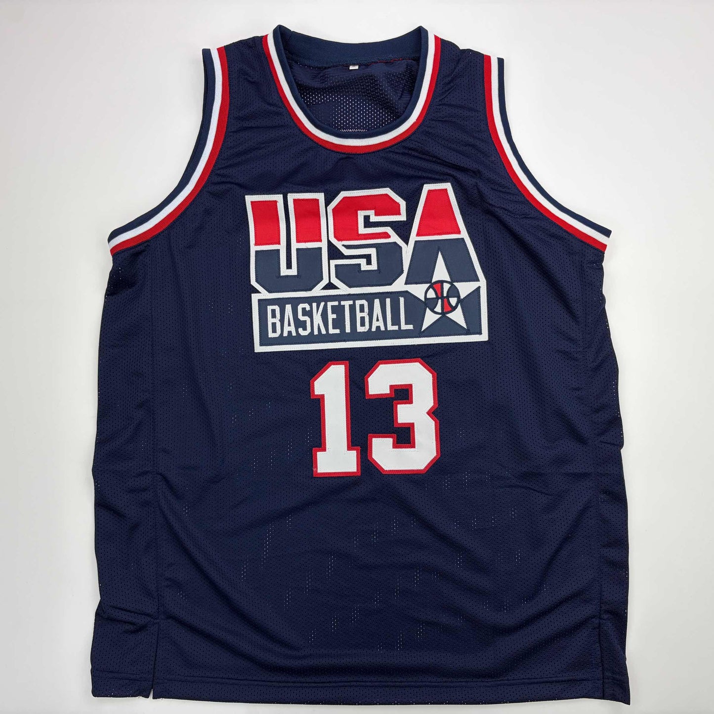 Autographed/Signed Shaquille Shaq O'Neal USA United States Blue Basketball Jersey PSA/DNA COA