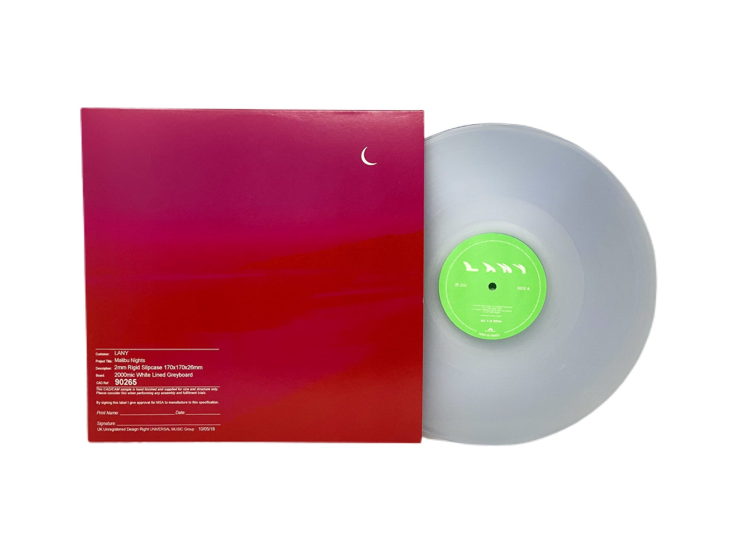 LANY - Malibu Nights (Limited Edition Clear Colored Vinyl)
