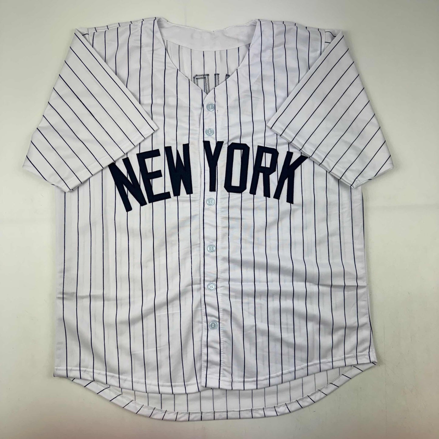 Autographed/Signed Ron Guidry New York Pinstripe Baseball Jersey Beckett BAS COA