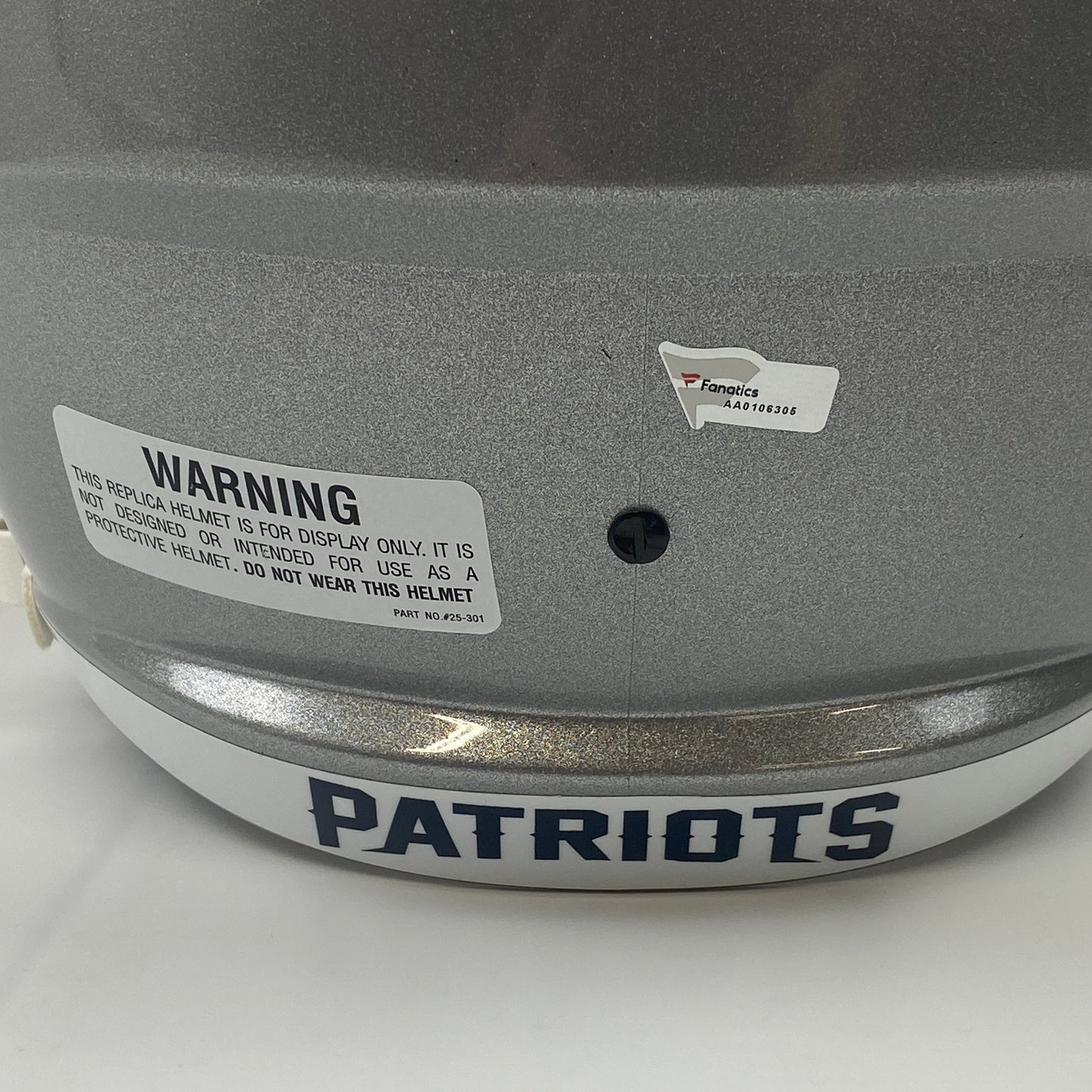 Autographed/Signed Tom Brady New England Patriots Full Size FS F/S Speed Replica Football Helmet Fanatics COA/LOA