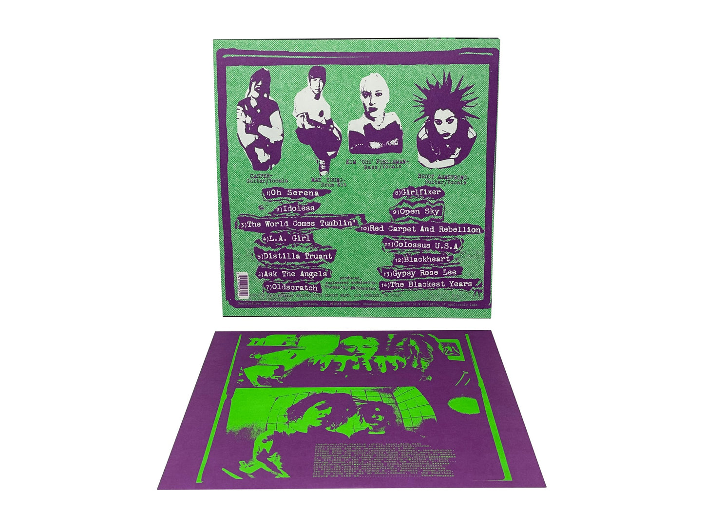 The Distillers - Self Titled (Clear w/ Green, Purple, Black Colored Vinyl)