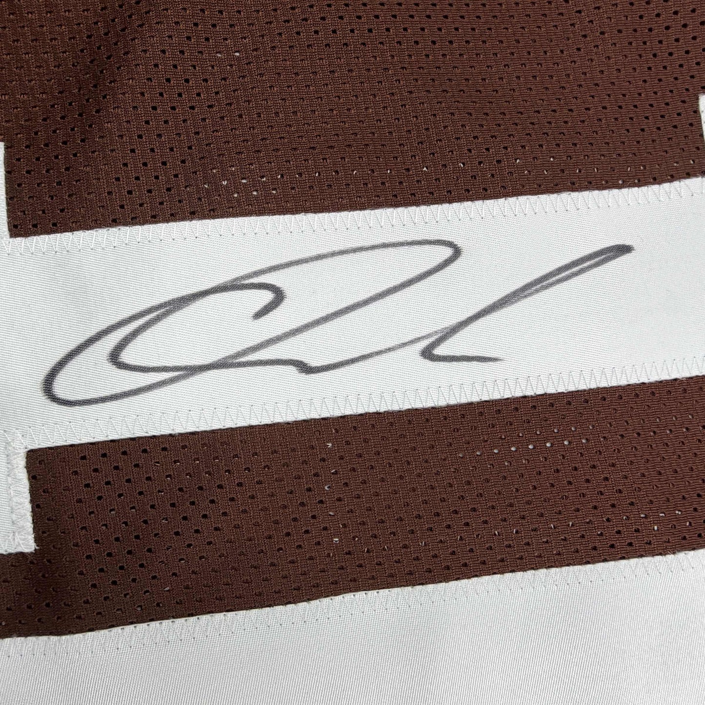 Autographed/Signed Quinshon Judkins Cleveland Football Brown Jersey Beckett BAS COA