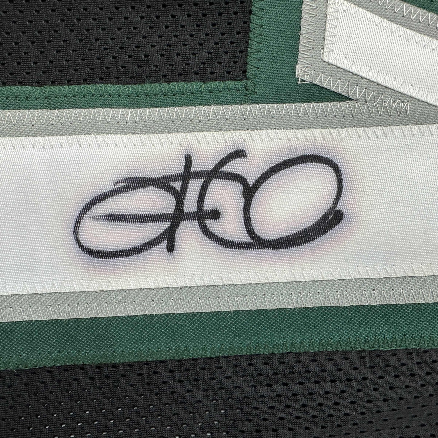 Autographed/Signed Jalen Hurts IMPERFECT #1 Philadelphia Black Football Jersey PSA/DNA COA