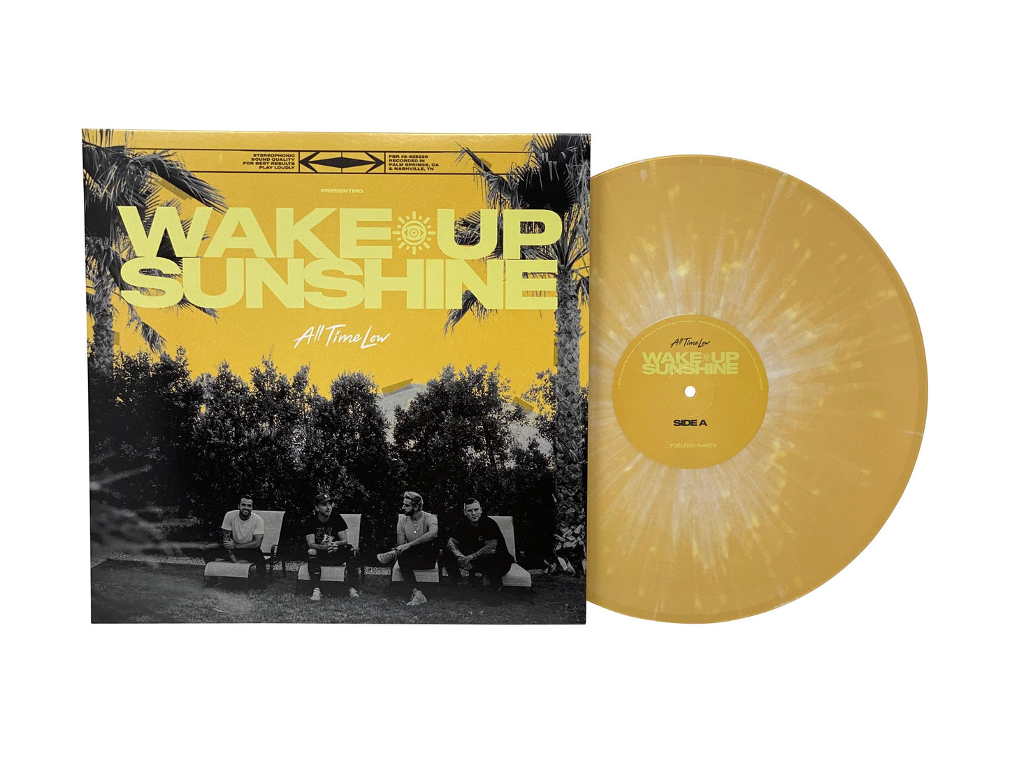 All Time Low - Wake Up, Sunshine (Limited Edition Yellow w/ White Splatter Colored Vinyl)