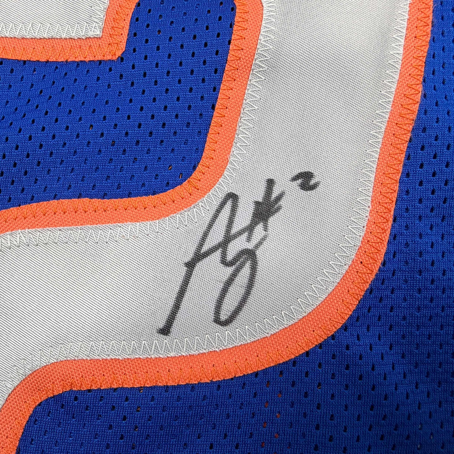 Autographed/Signed Ashton Jeanty Boise State Blue College Football Jersey Beckett BAS COA