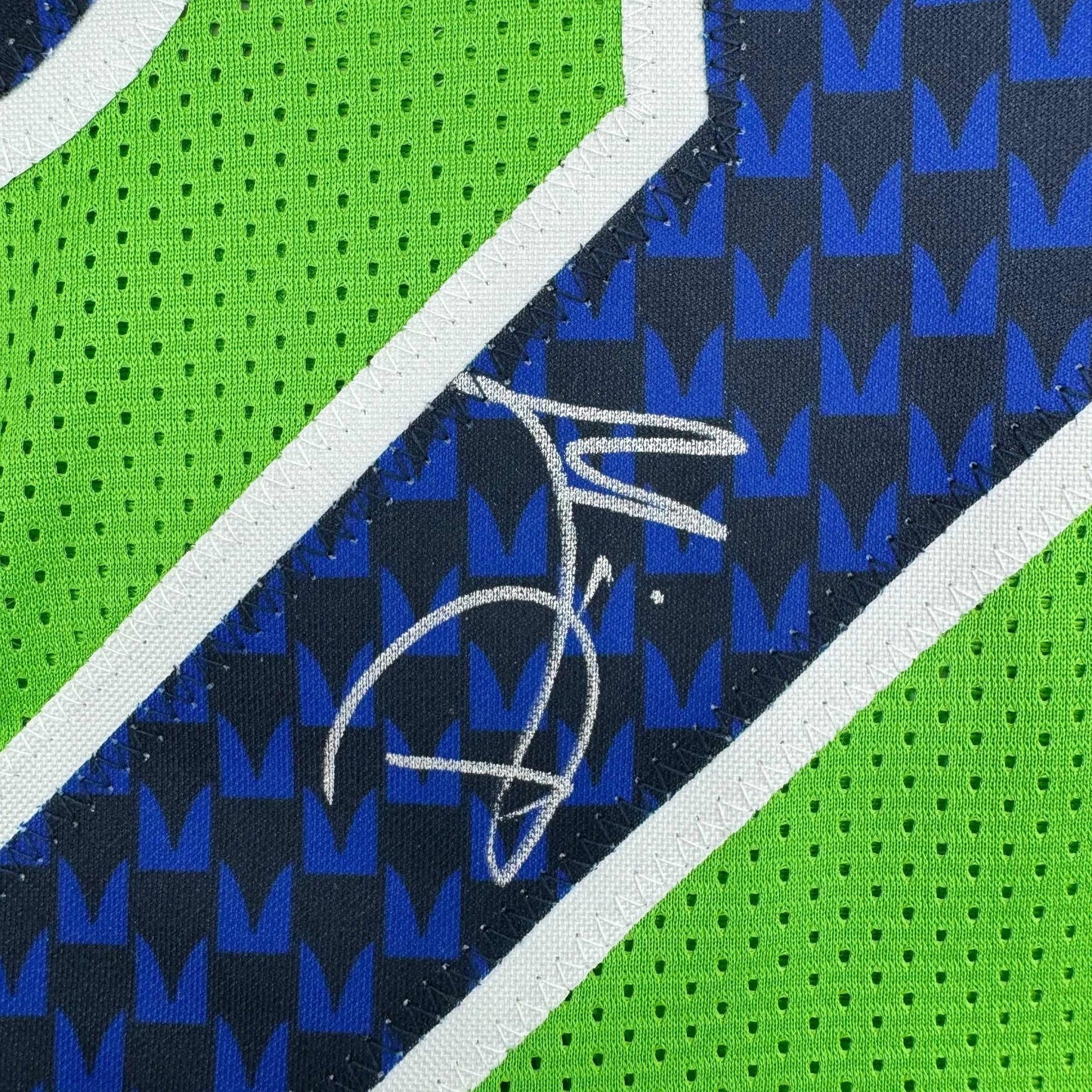 Autographed/Signed Devon Witherspoon Seattle Green Football Jersey JSA COA