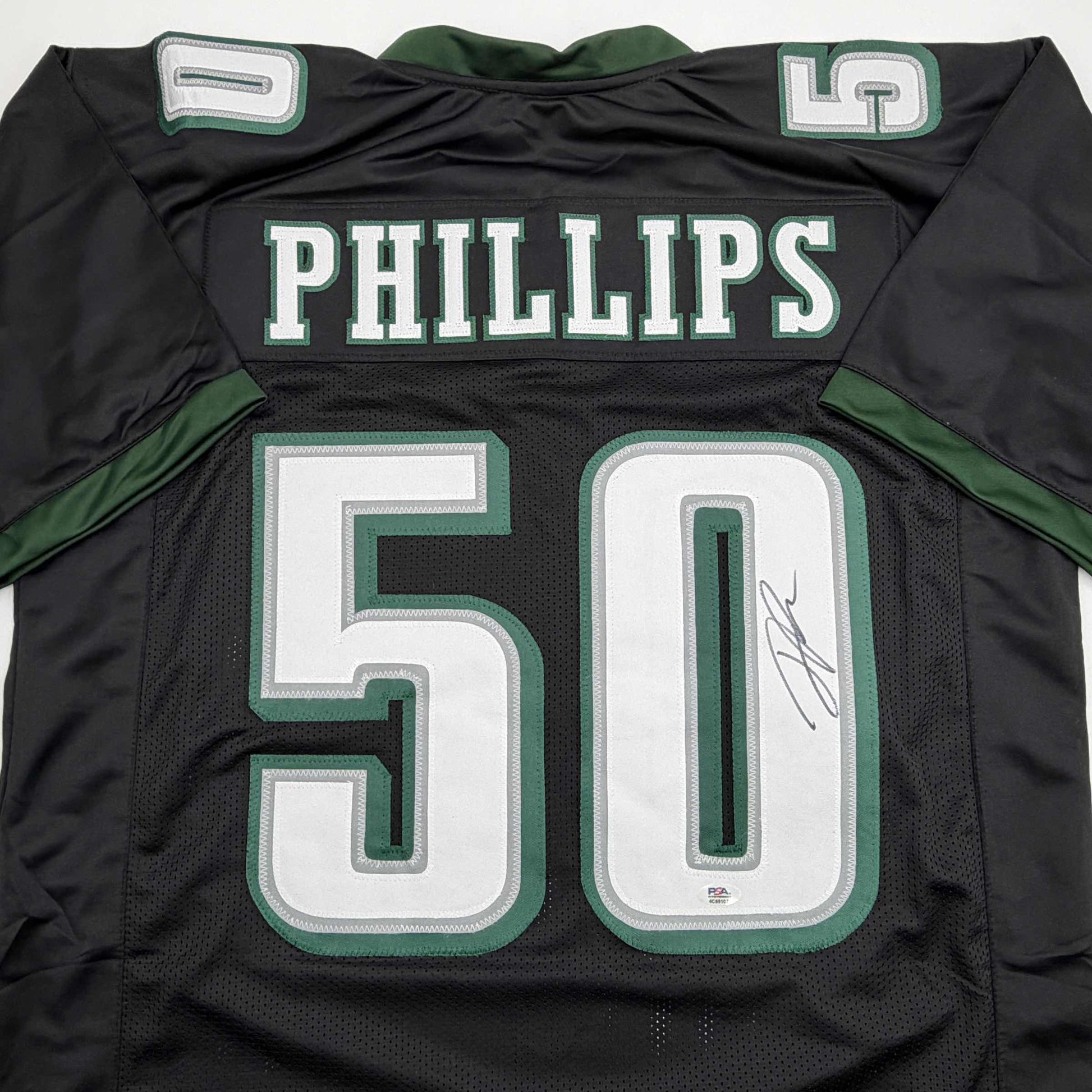 Autographed/Signed Jaelan Phillips Philadelphia Black Football Jersey PSA/DNA COA - Golden Apple Comics