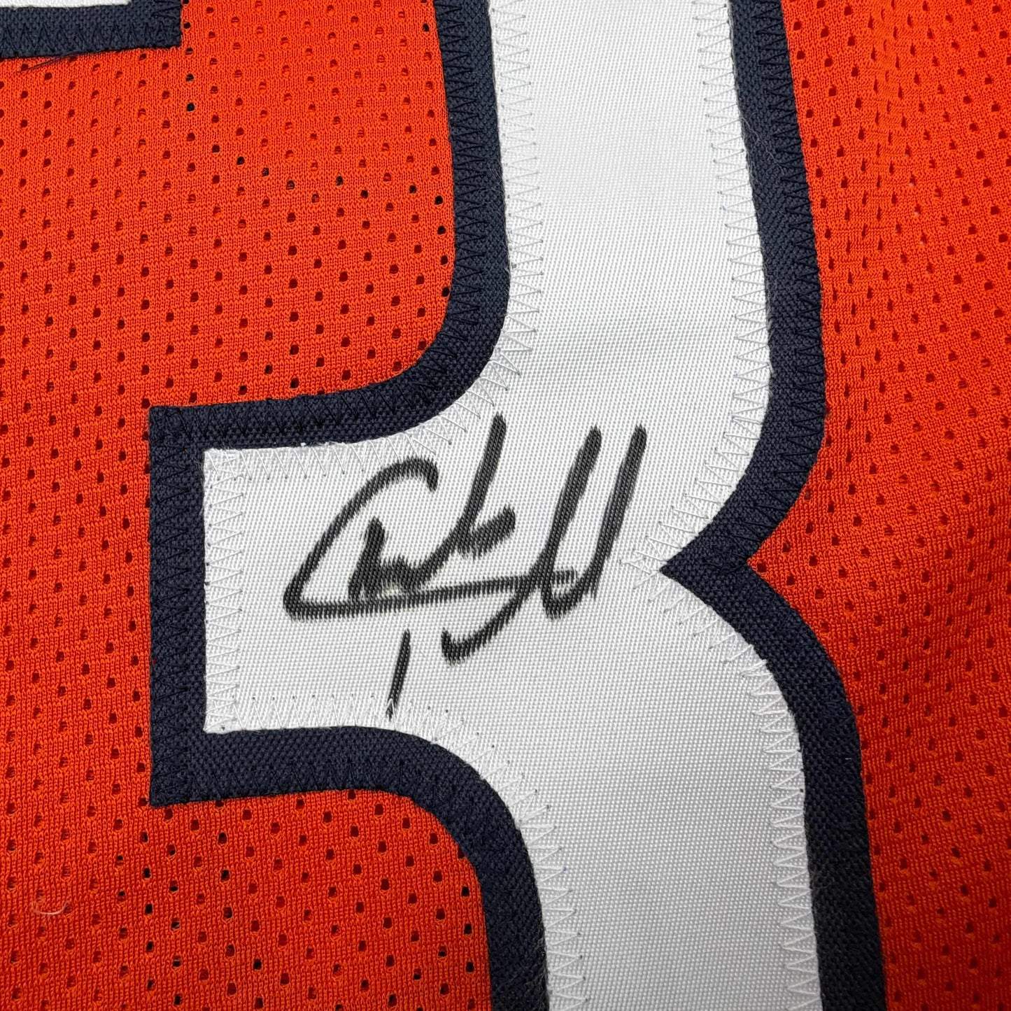 Autographed/Signed Charles Tillman Peanut Chicago Orange Football Jersey Beckett BAS COA - Golden Apple Comics