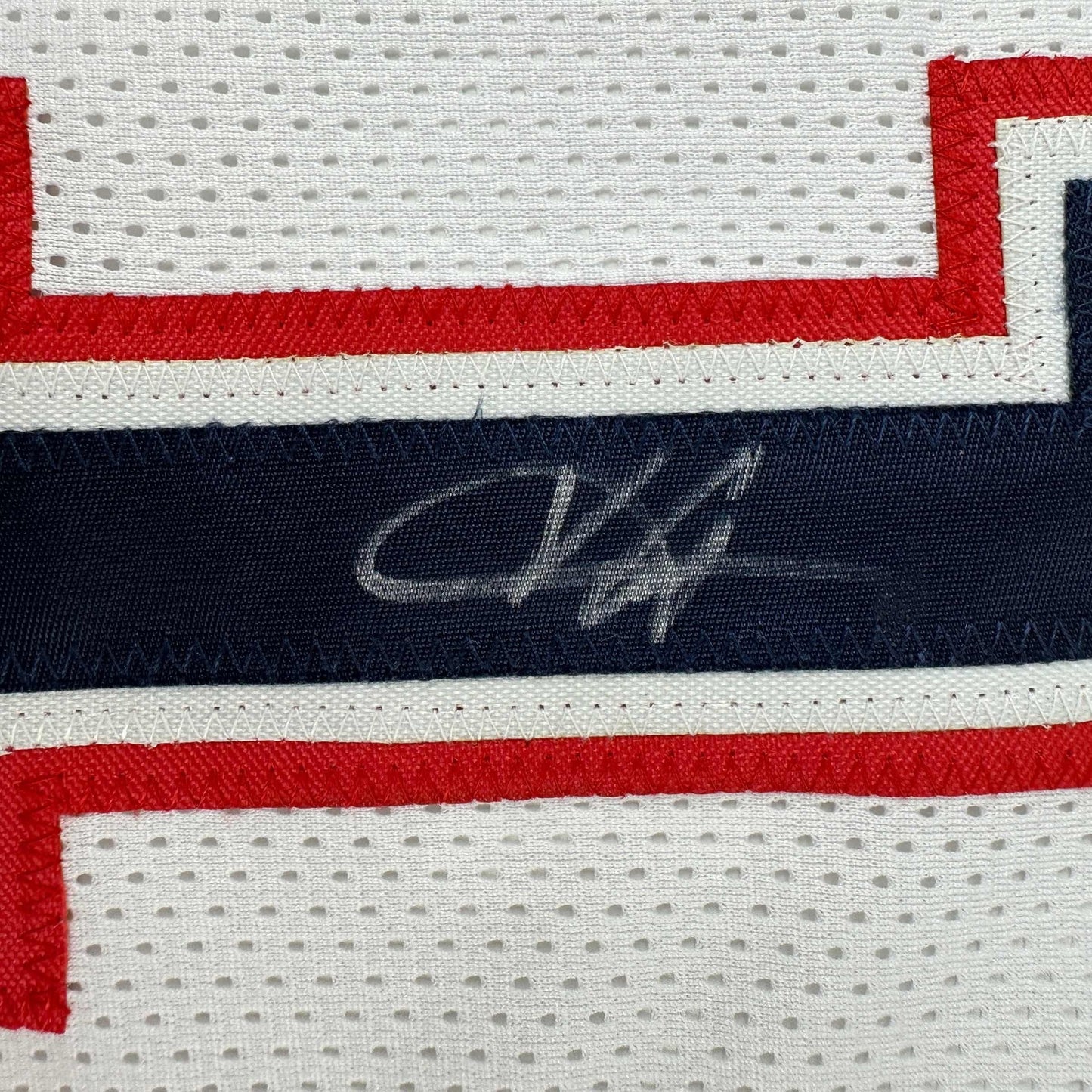 Autographed/Signed Vince Carter New Jersey NJ White Basketball Jersey PSA/DNA COA