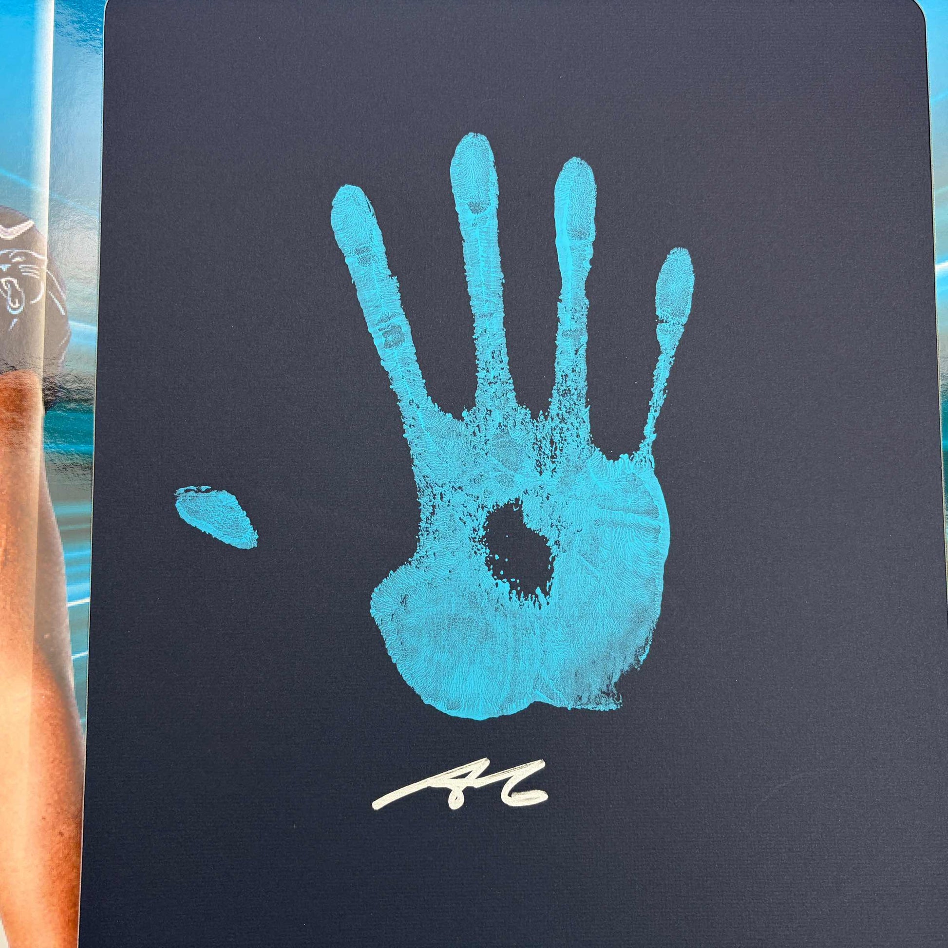 2025 Panini Instant Impressions Tetairoa McMillan #II-13 18x24 Hand Print Autographed Auto /10 Carolina Panthers Rookie RC Oversized Football Card - Golden Apple Comics