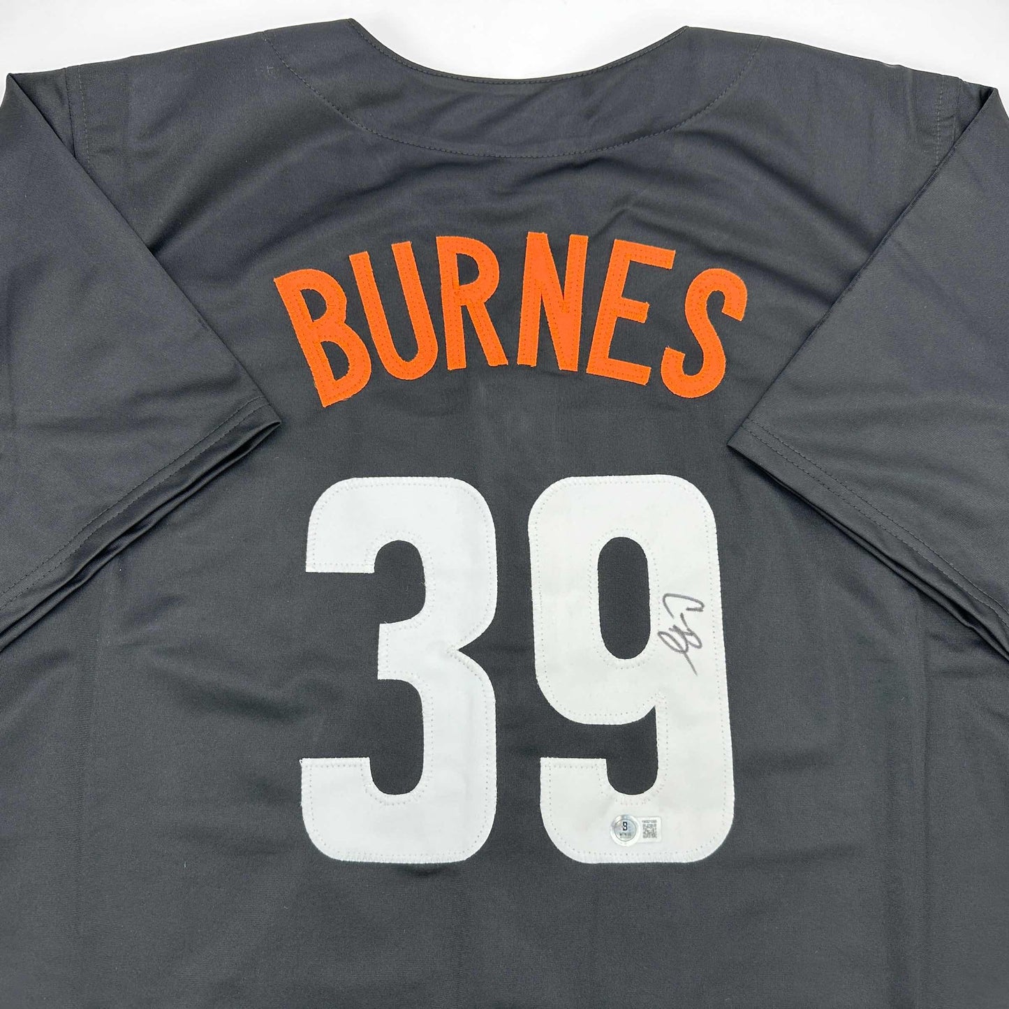 Autographed/Signed Corbin Burnes Baltimore Black City Connect Baseball Jersey Beckett BAS COA