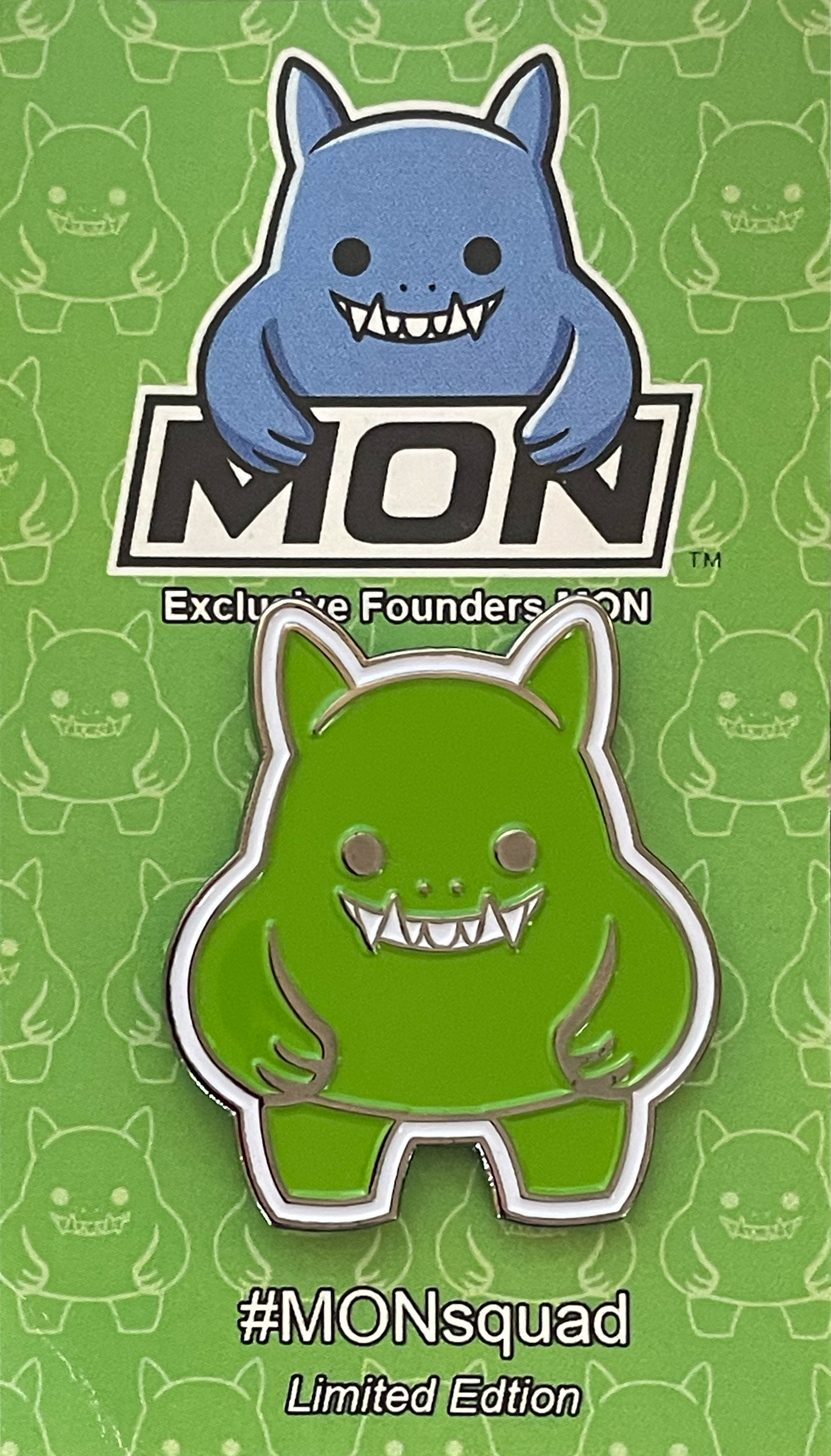 MON: Pins (Adorable Little Monster), Green Founders (100 PCS)