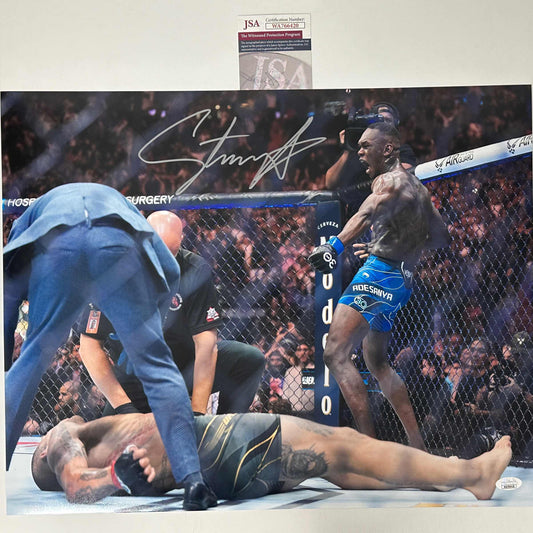 Autographed/Signed Israel Izzy Adesanya UFC MMA Ultimate Fighting 16x20 Photo JSA COA