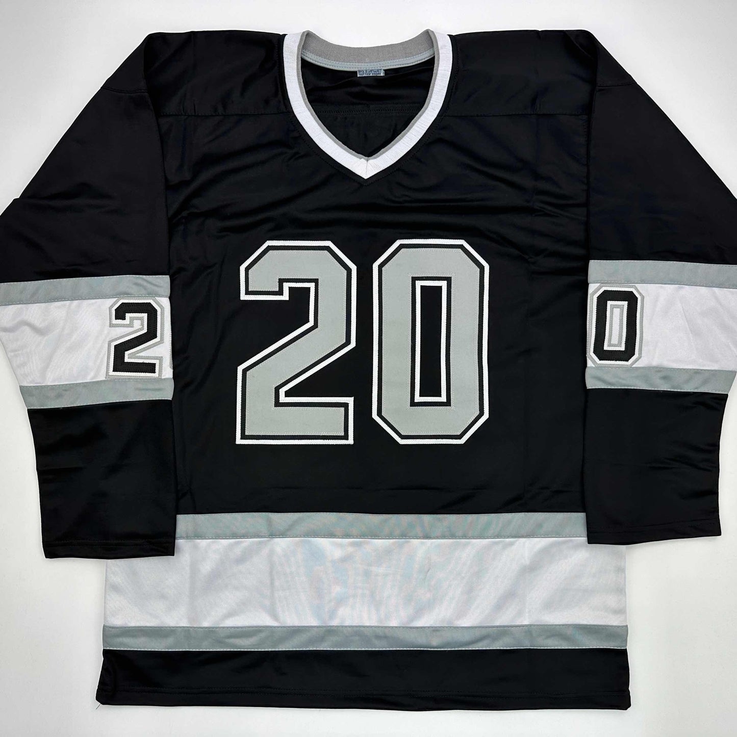 Autographed/Signed Luc Robitaille HOF 09 Los Angeles LA Black Hockey Jersey JSA COA