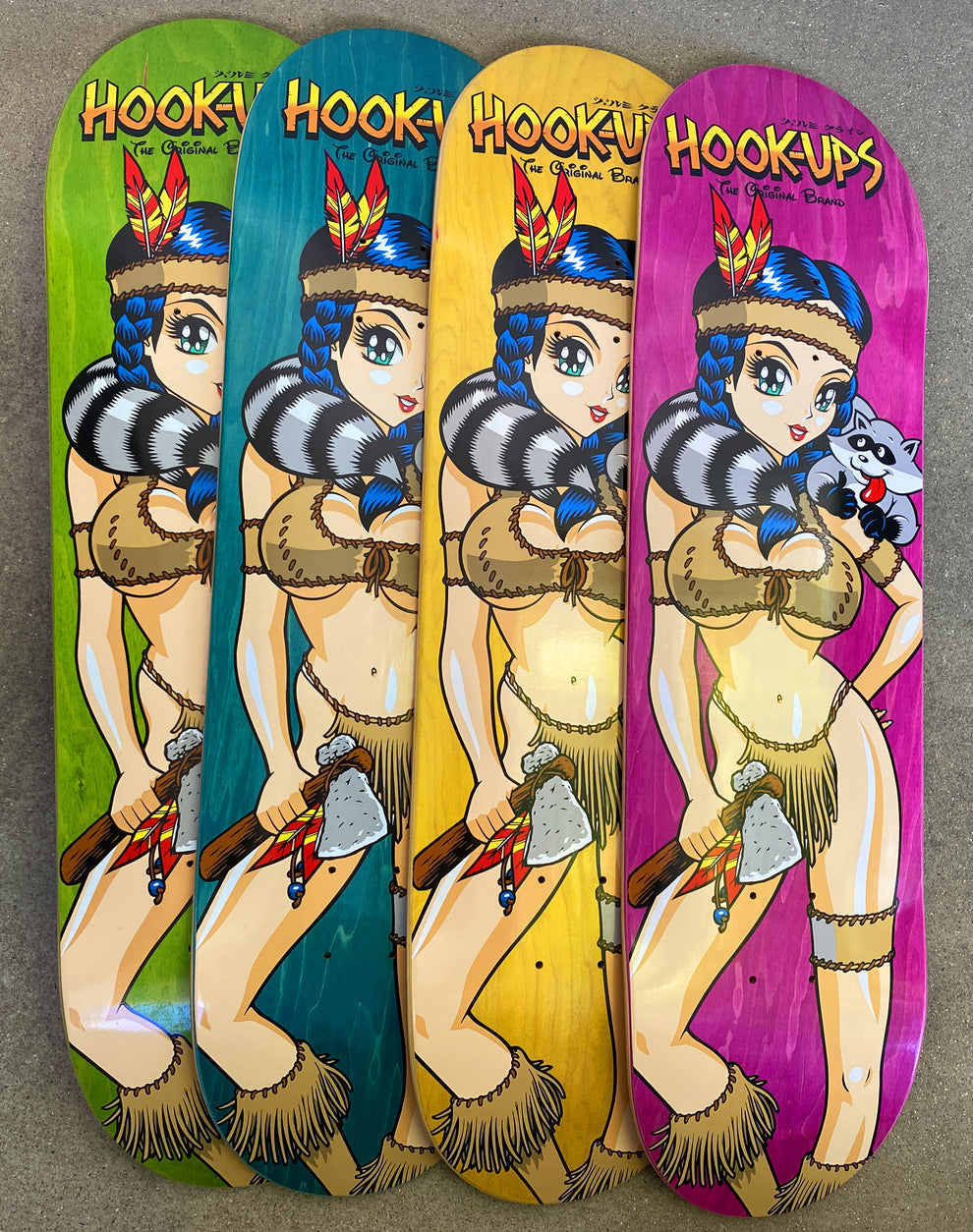 Hook Ups Pocahook-ups 8.5" Skateboard Deck