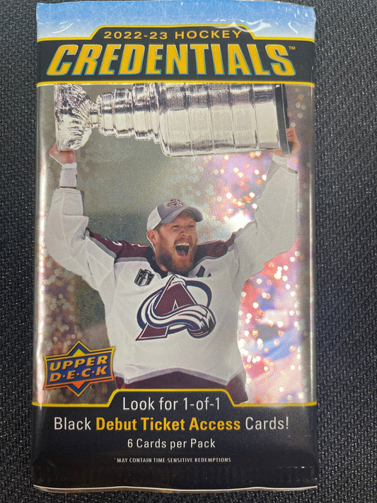 2022 Upper Deck Credentials Single Pack