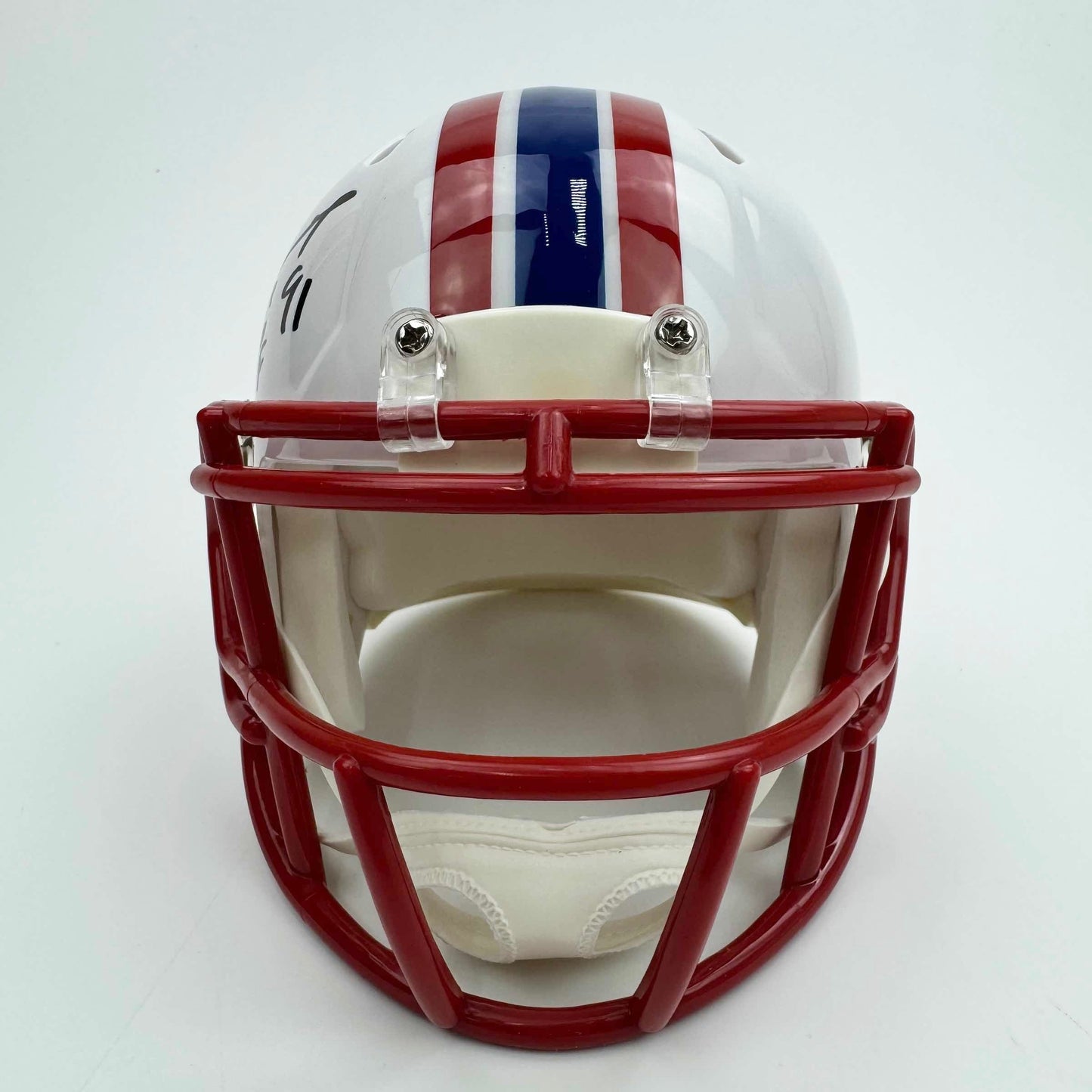 Autographed/Signed Earl Campbell Houston Oilers Mini Football Helmet JSA COA