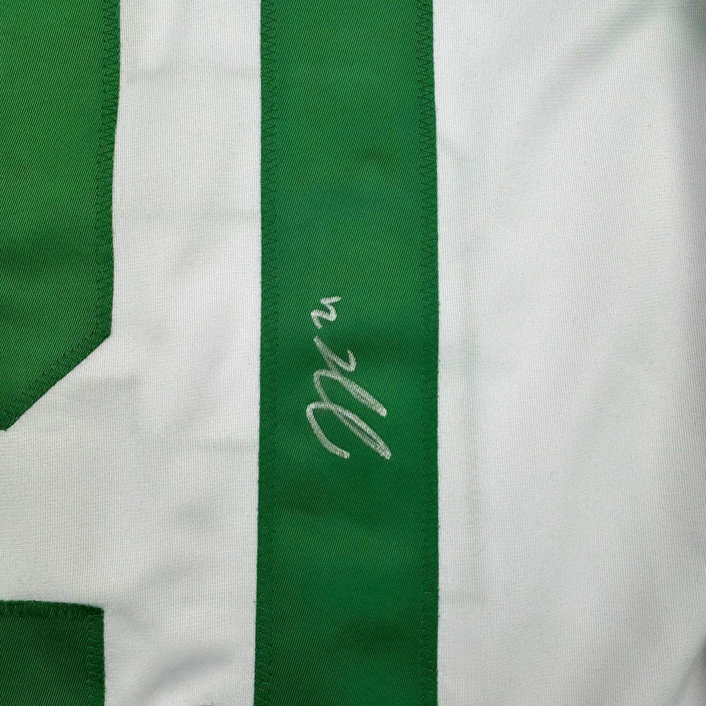 Framed Autographed/Signed Jason Robertson 35x39 Dallas White Hockey Jersey JSA COA