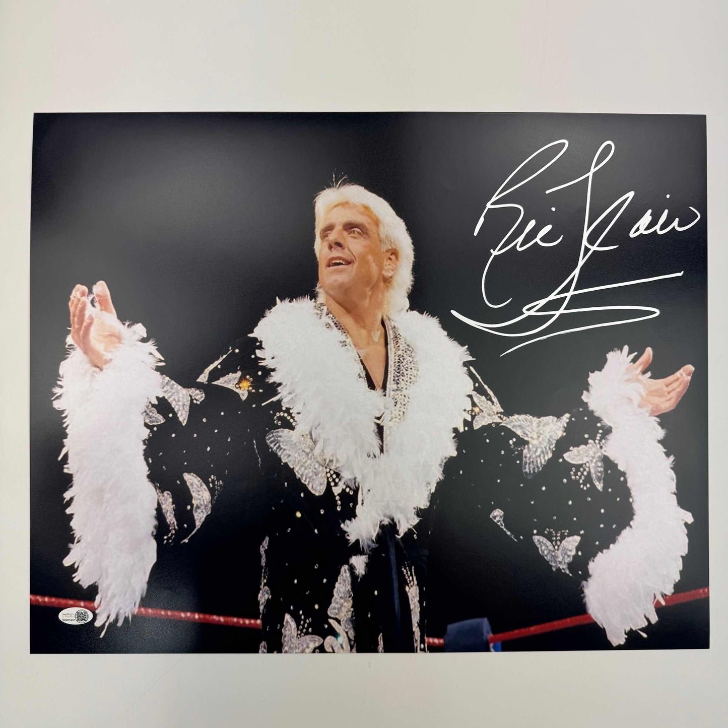Autographed/Signed Ric Flair Nature Boy 16x20 WWE Wrestling Photo JSA COA