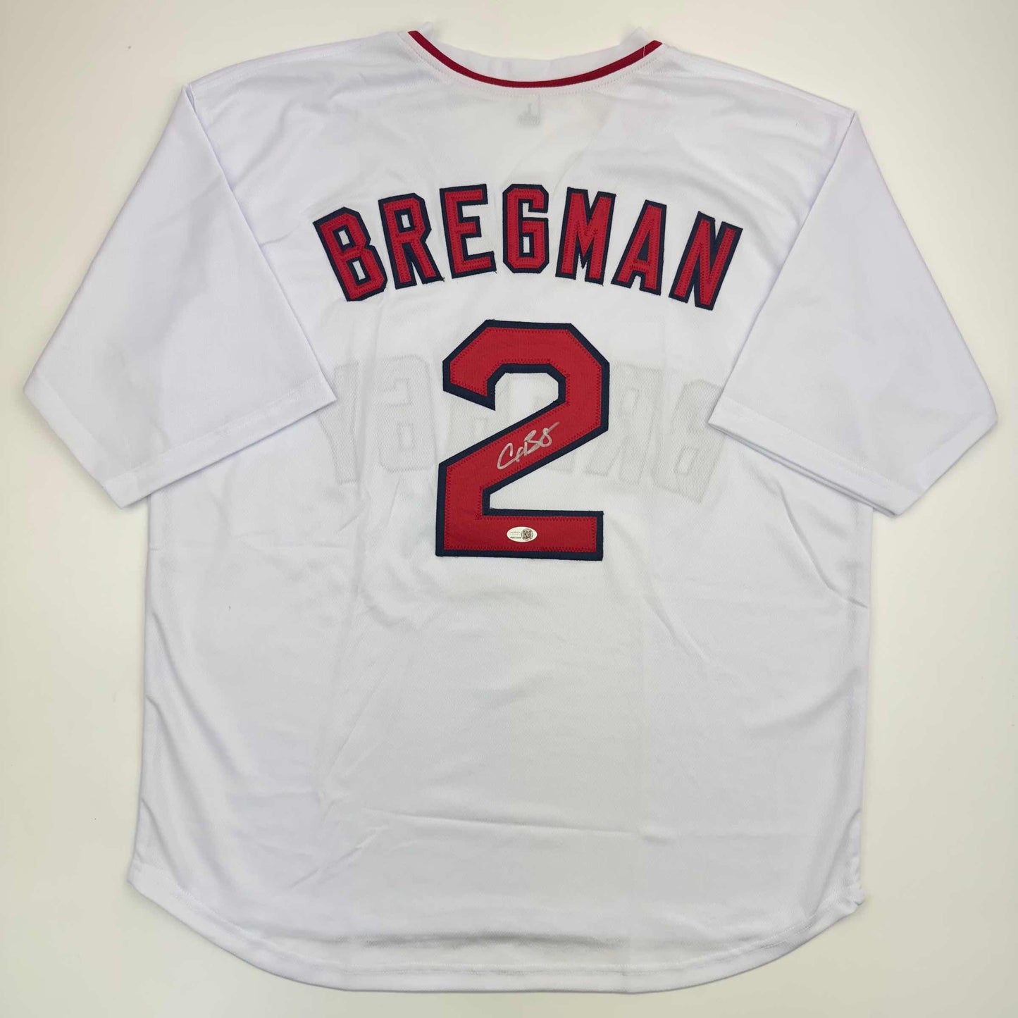 Autographed/Signed Alex Bregman Boston White Baseball Jersey JSA COA