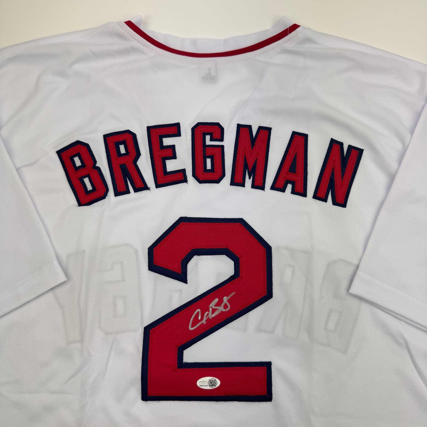 Autographed/Signed Alex Bregman Boston White Baseball Jersey JSA COA