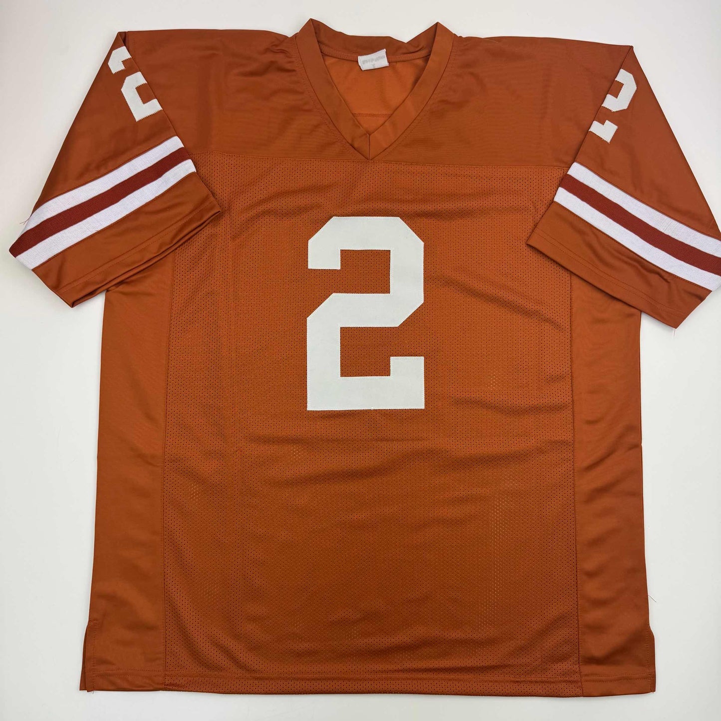 Autographed/Signed Eric Metcalf Texas Orange College Football Jersey Beckett BAS COA