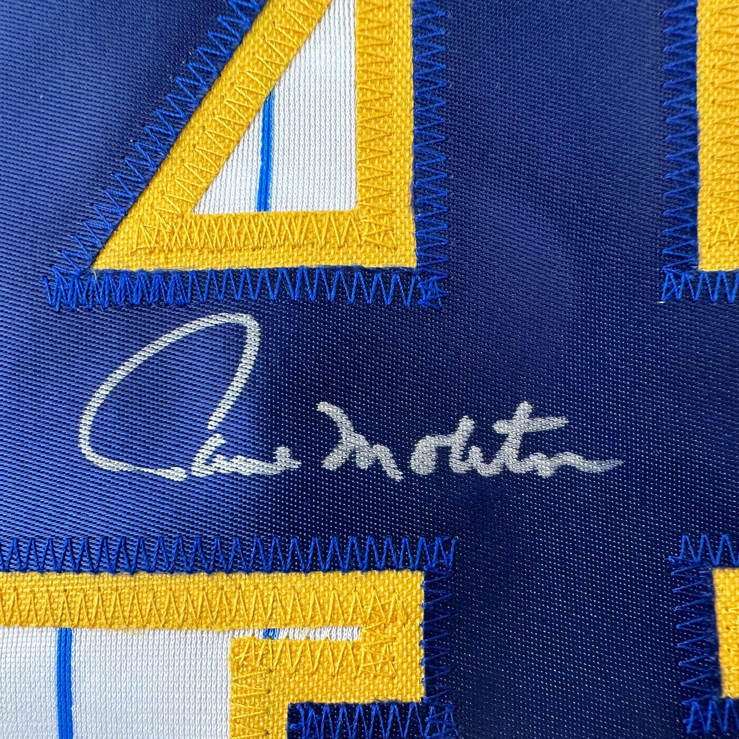 Autographed/Signed Paul Molitor Milwaukee Pinstripe Baseball Jersey Beckett BAS COA