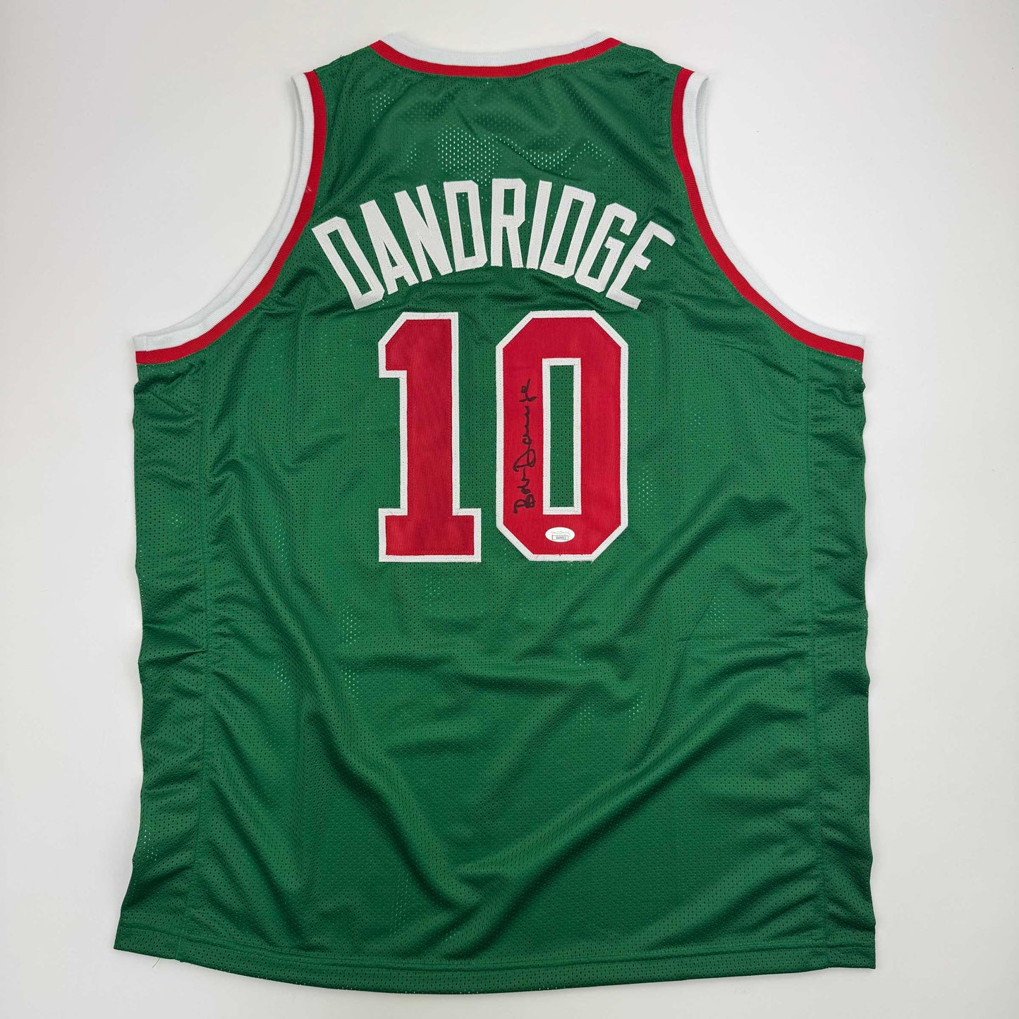 Autographed/Signed Bob Dandridge Milwaukee Green Basketball Jersey JSA COA