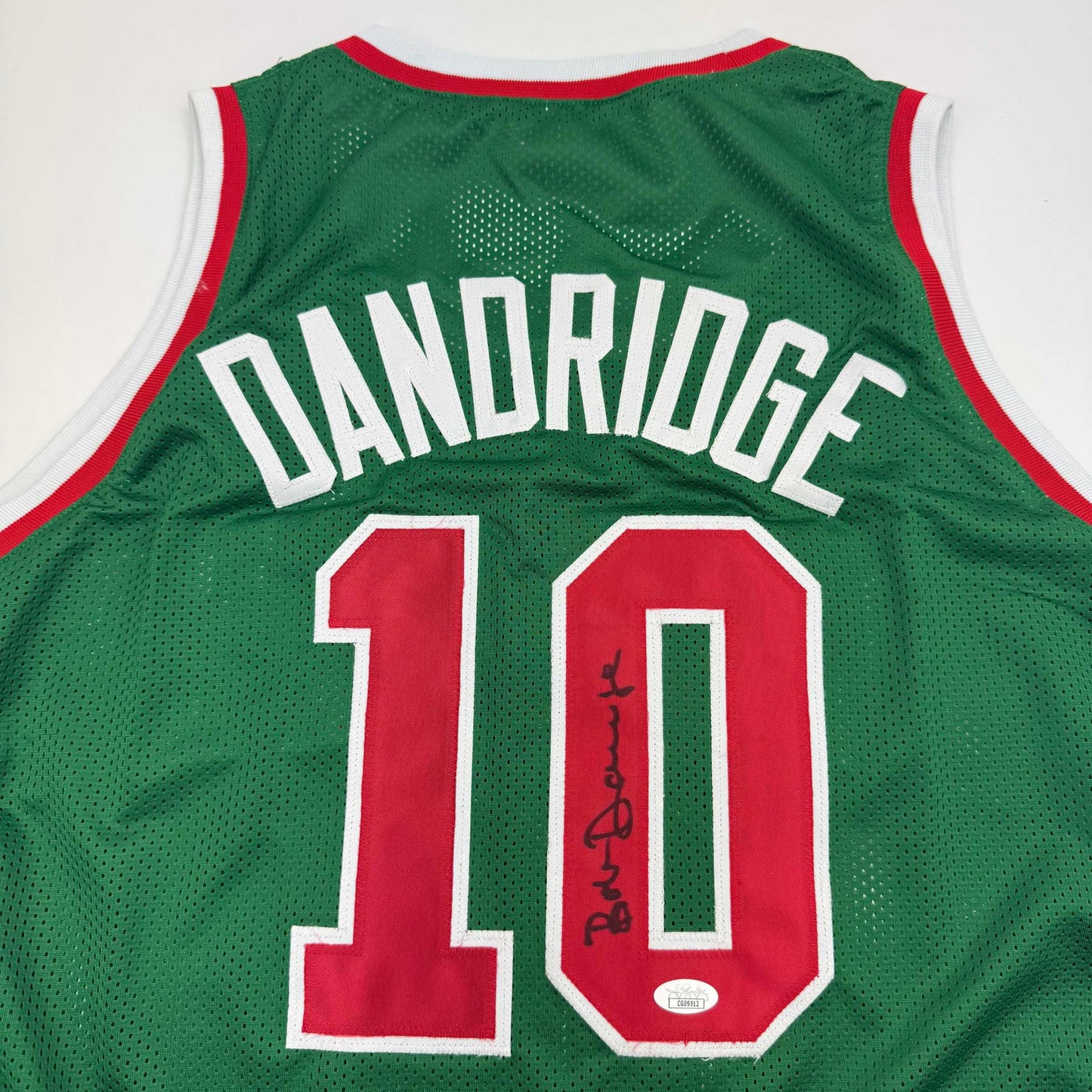 Autographed/Signed Bob Dandridge Milwaukee Green Basketball Jersey JSA COA