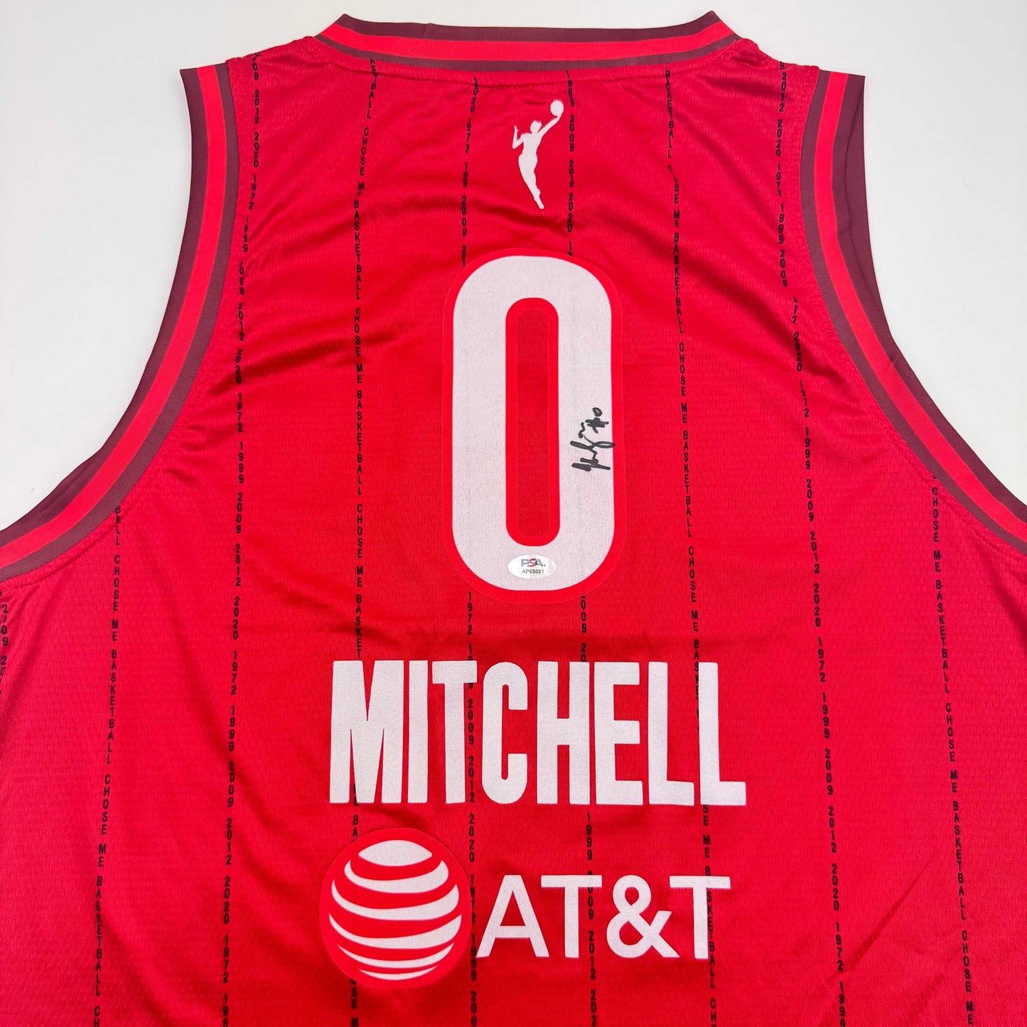 Autographed/Signed Kelsey Mitchell Indiana Red Basketball Jersey PSA COA