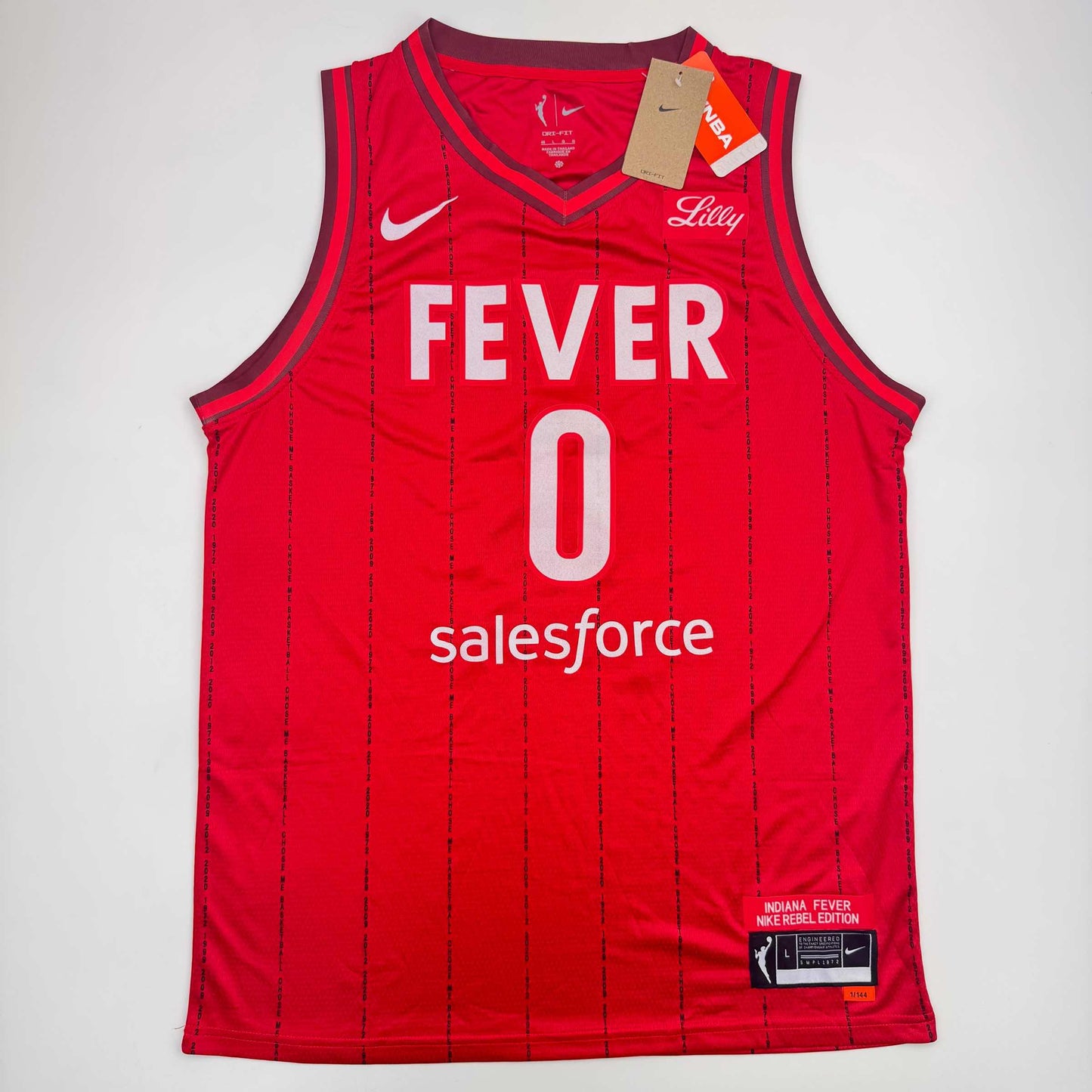 Autographed/Signed Kelsey Mitchell Indiana Red Basketball Jersey PSA COA