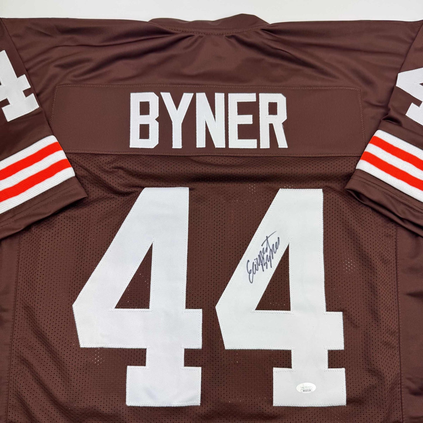 Autographed/Signed Earnest Byner Cleveland Brown Football Jersey JSA COA