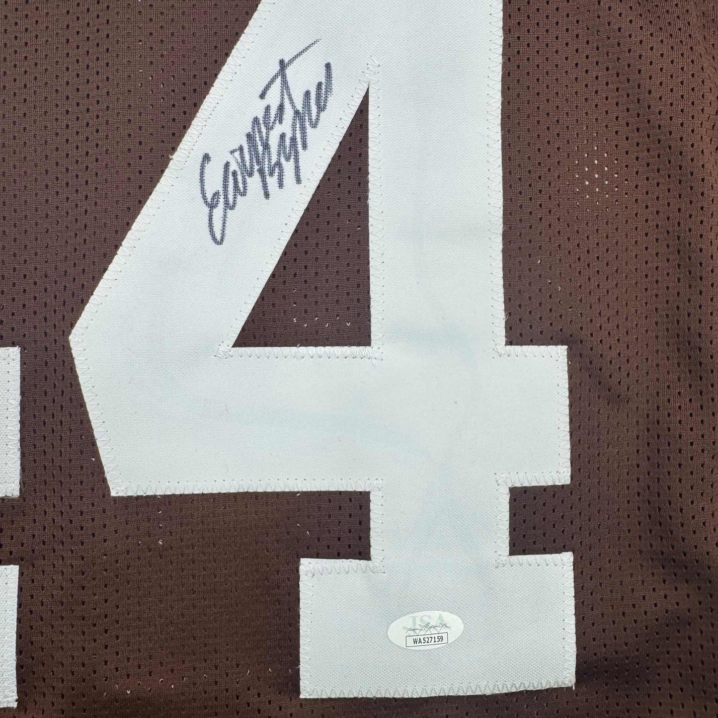 Autographed/Signed Earnest Byner Cleveland Brown Football Jersey JSA COA