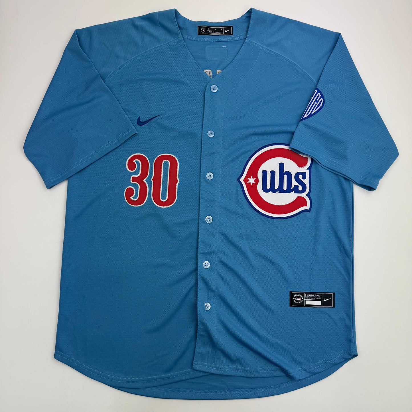 Autographed/Signed Kyle Tucker Chicago Blue Baseball Jersey Beckett BAS COA