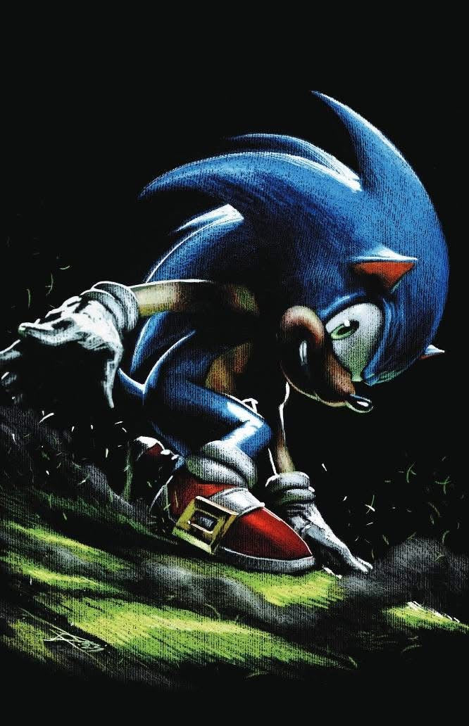 Sonic the Hedgehog #76 -Black Saber Comics MegaCon Exclusive - FOIL SET - Gabriele Dell'Otto
