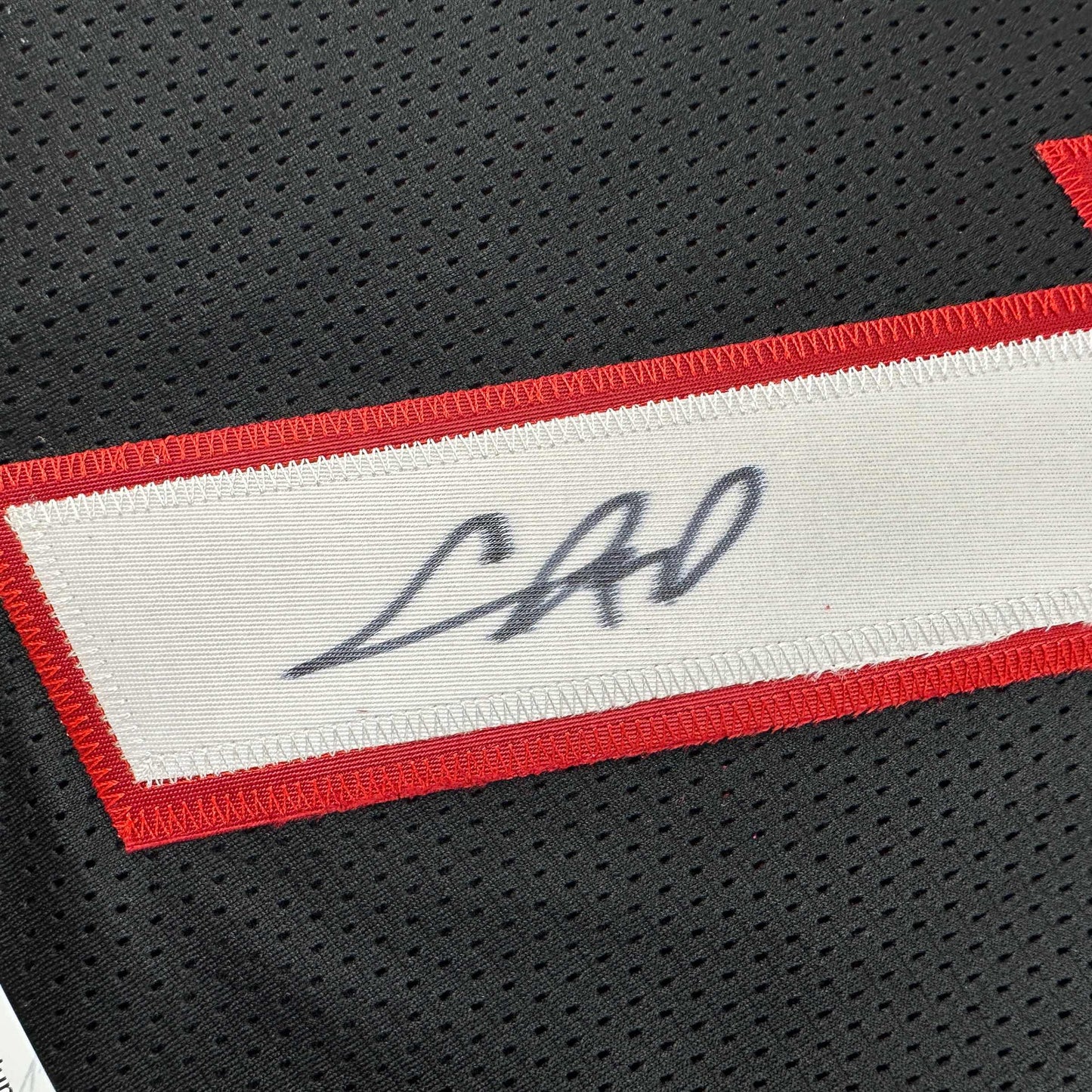 Autographed/Signed Chris Bosh Miami Black Basketball Jersey JSA COA