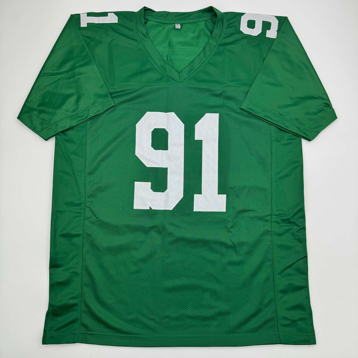 Autographed/Signed Fletcher Cox Philadelphia Kelly Green Football Jersey Beckett BAS COA