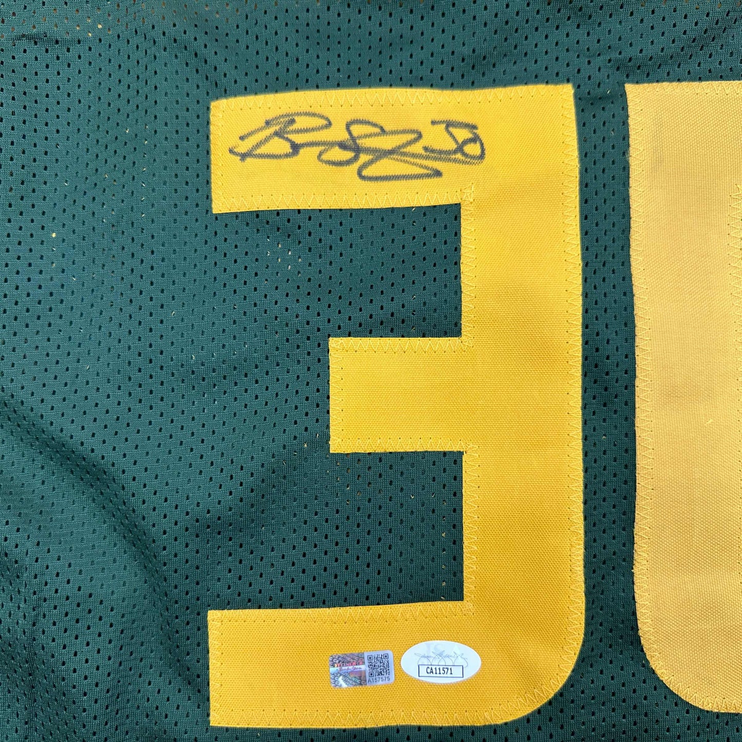 Autographed/Signed Breanna Stewart Seattle Green Basketball Jersey JSA COA