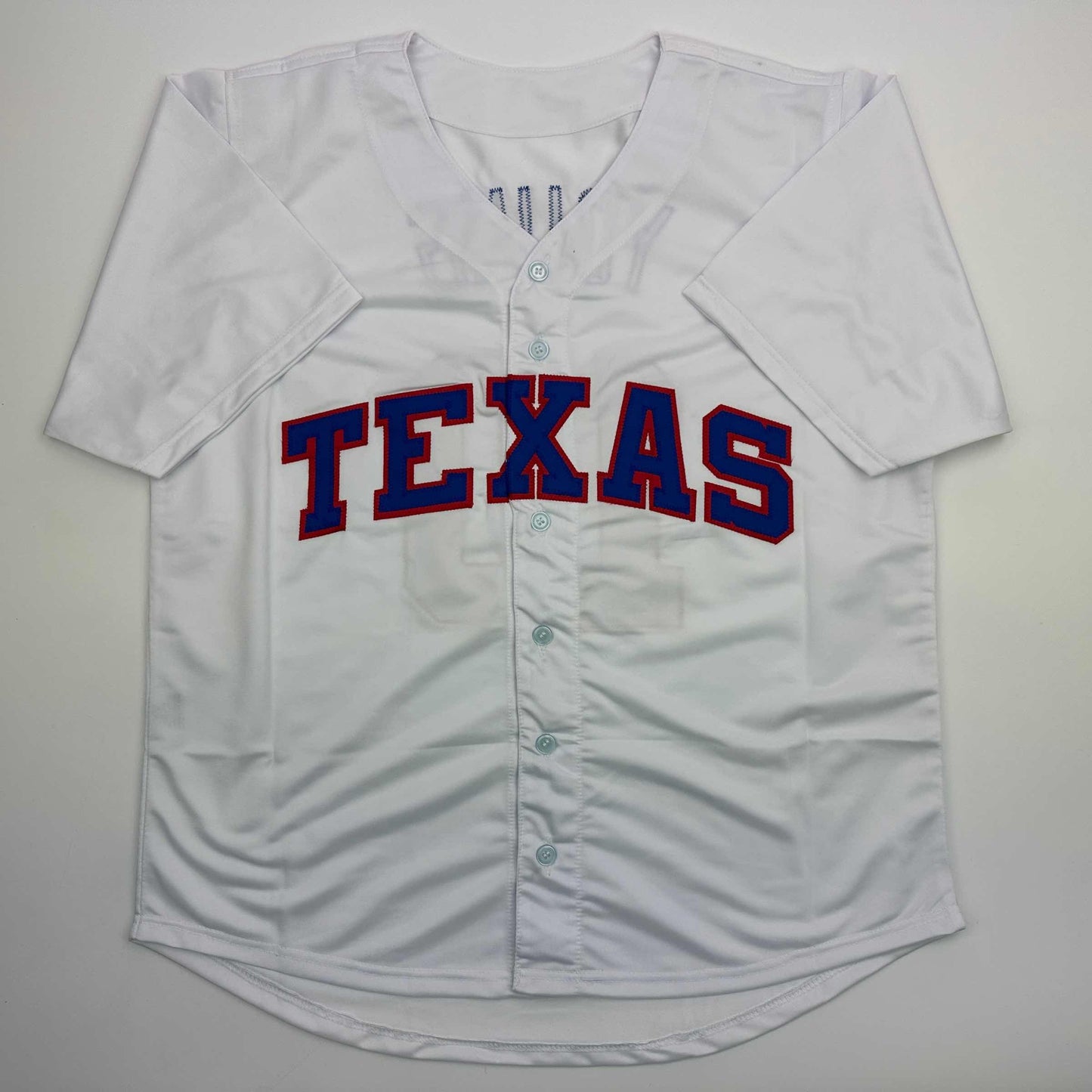 Autographed/Signed Michael Young Texas White Baseball Jersey JSA COA