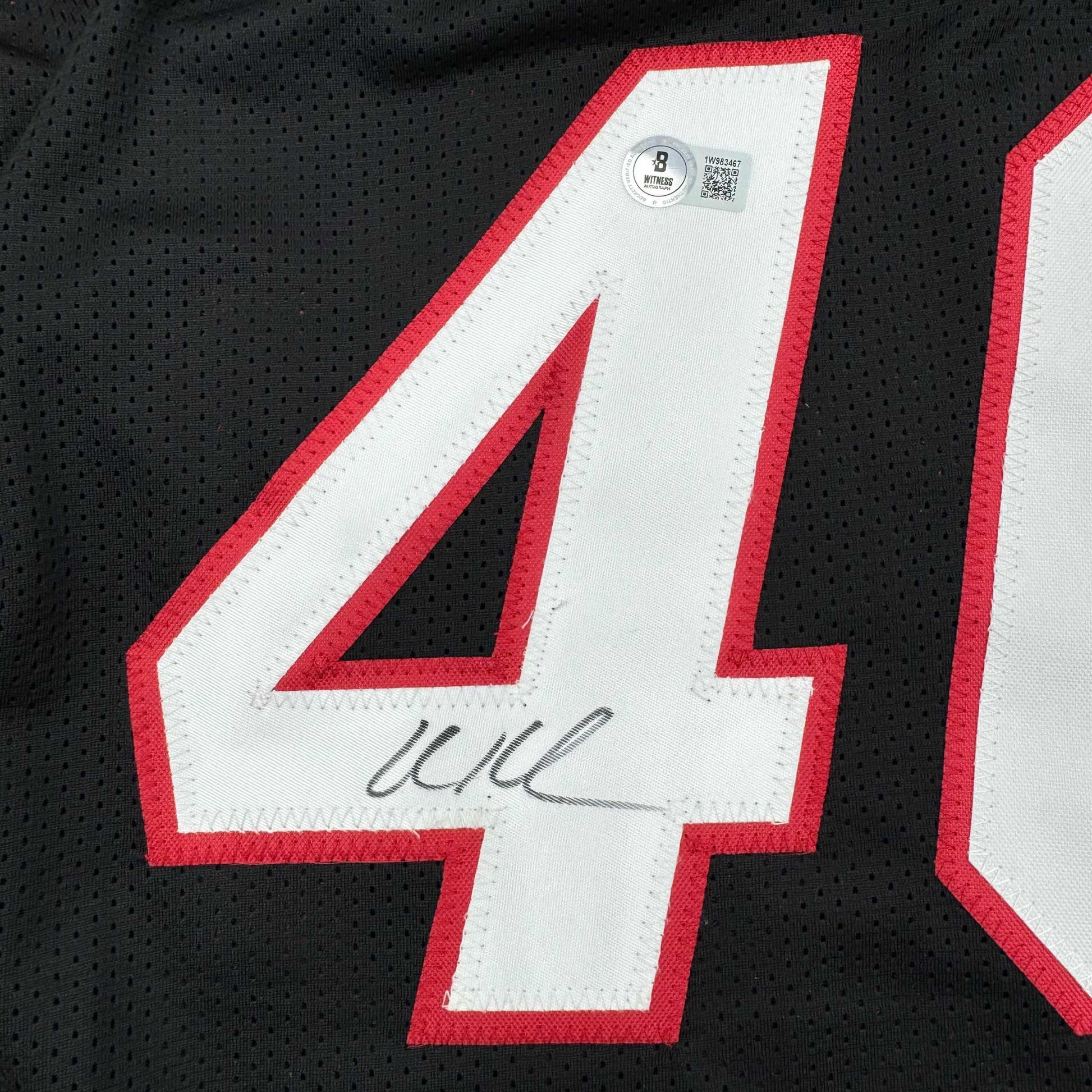 Autographed/Signed Udonis Haslem Miami Black Basketball Jersey Beckett BAS COA - Golden Apple Comics