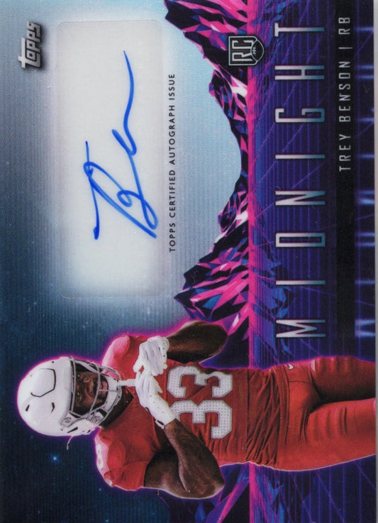 2024 Topps Midnight Trey Benson #RHSTB Horizon Autograph Rookie RC Football Card