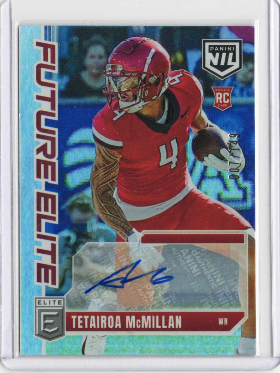 2025 Panini Donruss Elite Tetairoa McMillan #FETMN Future Elite Auto /149 Rookie RC Football Card