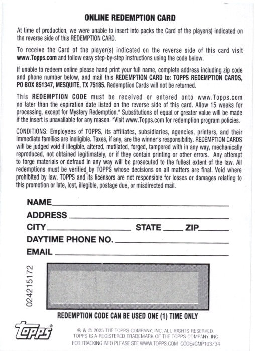 2025 Topps Bowman U Now Dante Moore #21A Football Relic Orange /25 Redemption Oregon Ducks Rookie RC Football Card