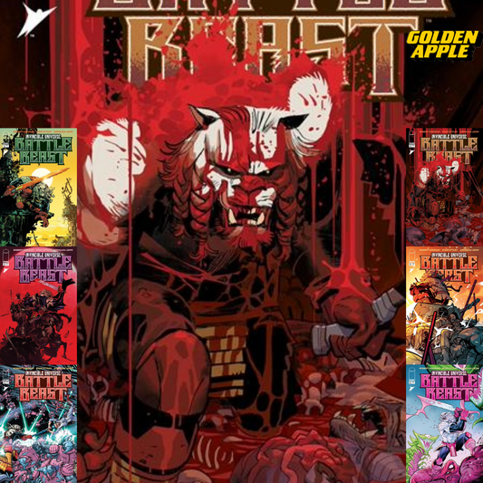 Invincible Universe Battle Beast #8 A1 Cover Set Of 6 1:10 1:25 1:50 1:100 (04/15/2026) Image - Golden Apple Comics