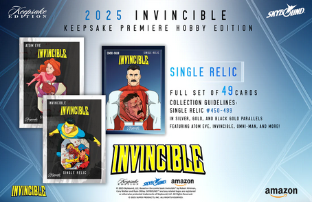 Invincible Season 1 2025 Keepsake Premiere Trading Cards Blaster Box (10/29/2025) - Golden Apple Comics