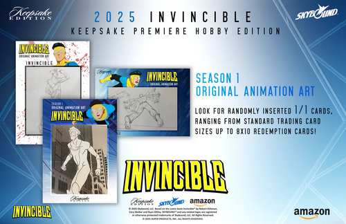 Invincible Season 1 2025 Keepsake Premiere Trading Cards Blaster Box (10/29/2025) - Golden Apple Comics