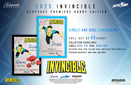Invincible Season 1 2025 Keepsake Premiere Trading Cards Blaster Box (10/29/2025) - Golden Apple Comics